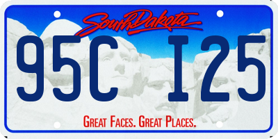 SD license plate 95CI25