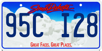 SD license plate 95CI28
