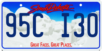 SD license plate 95CI30