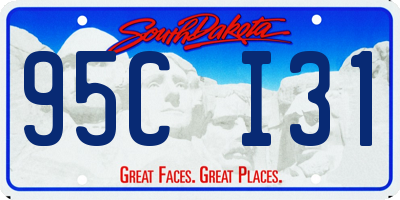 SD license plate 95CI31