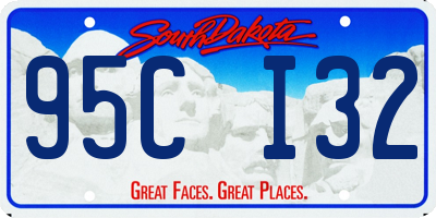 SD license plate 95CI32