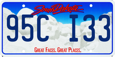 SD license plate 95CI33