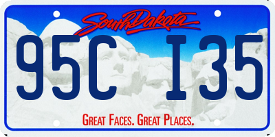 SD license plate 95CI35