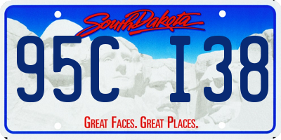SD license plate 95CI38