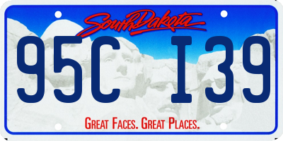 SD license plate 95CI39