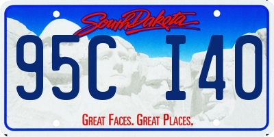 SD license plate 95CI40