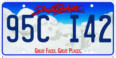 SD license plate 95CI42
