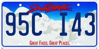 SD license plate 95CI43