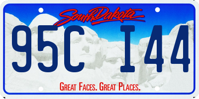 SD license plate 95CI44
