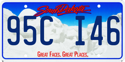 SD license plate 95CI46