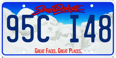 SD license plate 95CI48