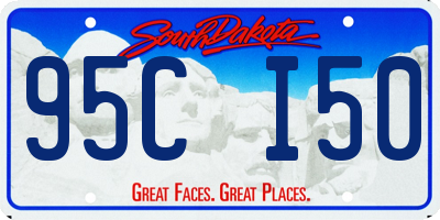 SD license plate 95CI50