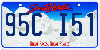 SD license plate 95CI51
