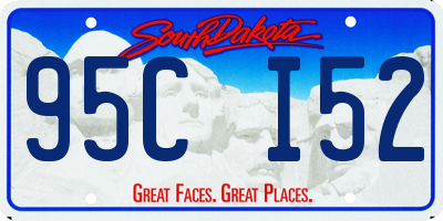 SD license plate 95CI52