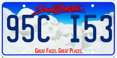 SD license plate 95CI53