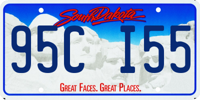 SD license plate 95CI55