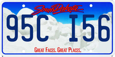 SD license plate 95CI56