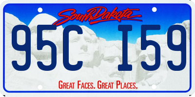 SD license plate 95CI59