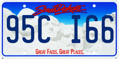SD license plate 95CI66
