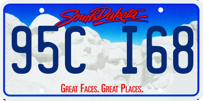SD license plate 95CI68