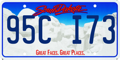 SD license plate 95CI73