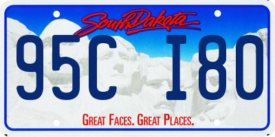 SD license plate 95CI80