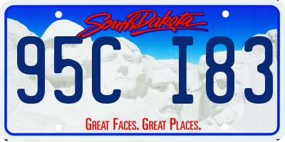 SD license plate 95CI83