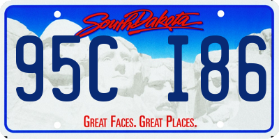 SD license plate 95CI86