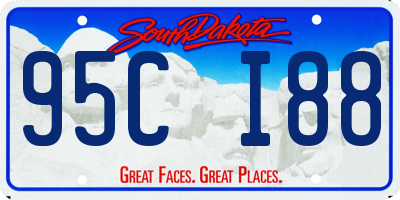 SD license plate 95CI88