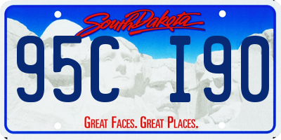 SD license plate 95CI90