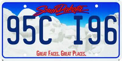 SD license plate 95CI96