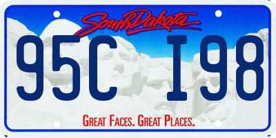 SD license plate 95CI98