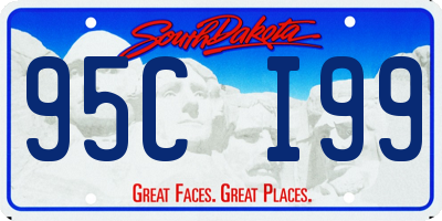 SD license plate 95CI99