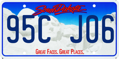 SD license plate 95CJ06