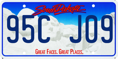 SD license plate 95CJ09