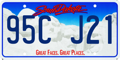 SD license plate 95CJ21