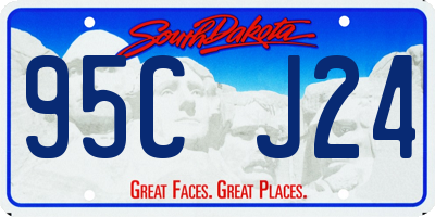 SD license plate 95CJ24