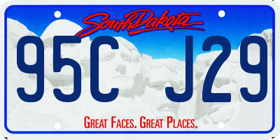 SD license plate 95CJ29