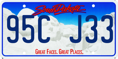 SD license plate 95CJ33