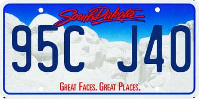 SD license plate 95CJ40