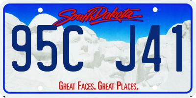 SD license plate 95CJ41