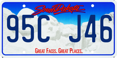 SD license plate 95CJ46