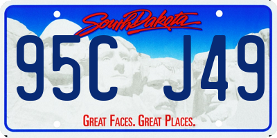 SD license plate 95CJ49