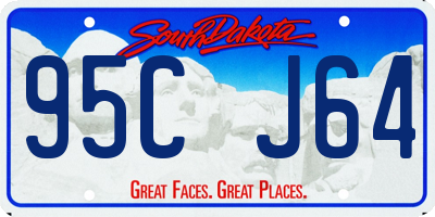 SD license plate 95CJ64