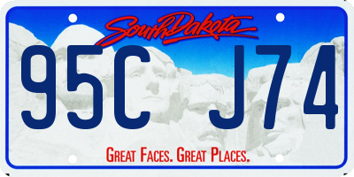 SD license plate 95CJ74