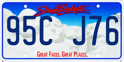 SD license plate 95CJ76