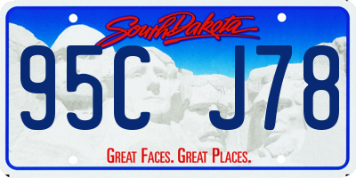SD license plate 95CJ78