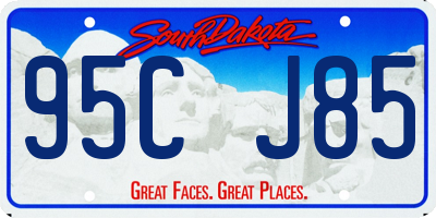 SD license plate 95CJ85