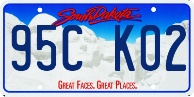 SD license plate 95CK02
