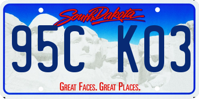 SD license plate 95CK03